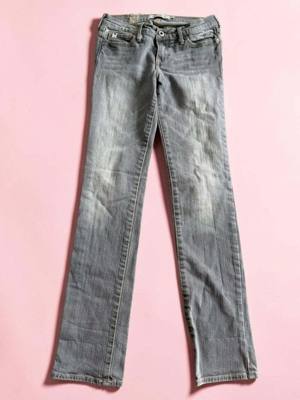 ABERCROMBIE Kids Girls Gray Denim Jeans Size 12